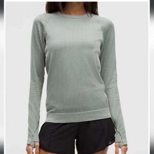 Marina Blue Lululemon Rest Less Pullover Long Sleeve Top Women Size 4